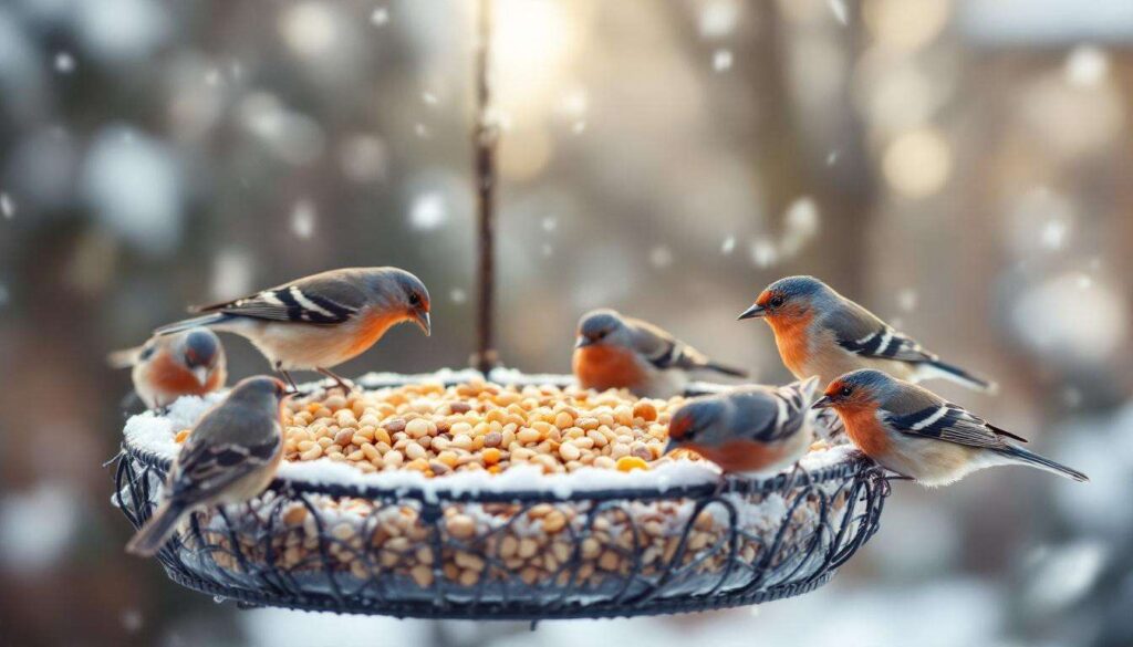 Un ornitologo svela quale cibo economico attira gli uccelli ogni mattina a gennaio
